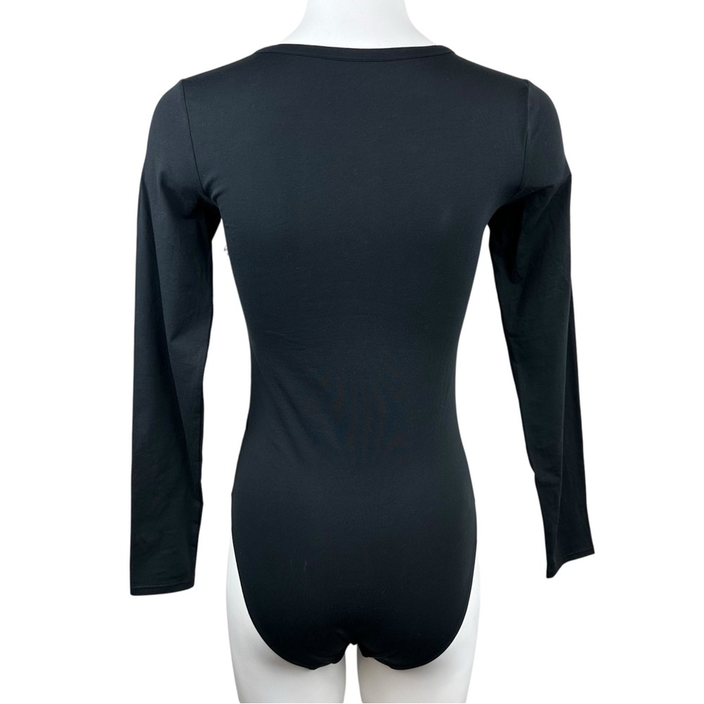 NWT Everlane The Henley Bodysuit in Black Size S Small - Picture 4 of 7
